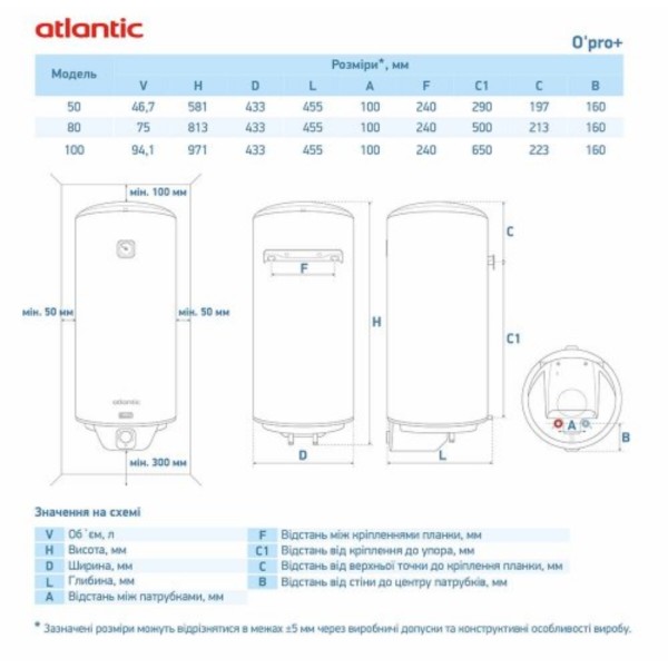 Фото - Водонагреватель Atlantic Opro+ VM 050 D400S (2000W)